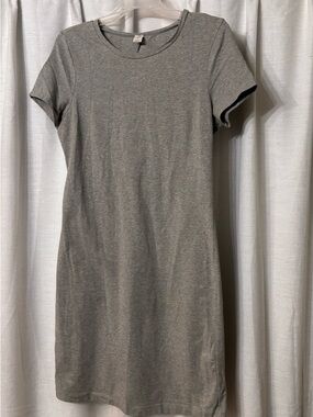 Women’s Heather Gray Short-Sleeve T-Shirt Dress